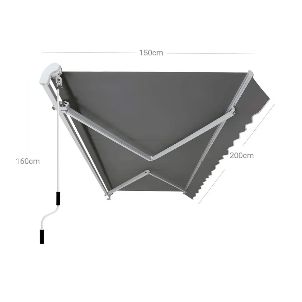 Discount SONGMICS Voile d'ombrage 5 x 5 m sable Fauteuil à bascule gris