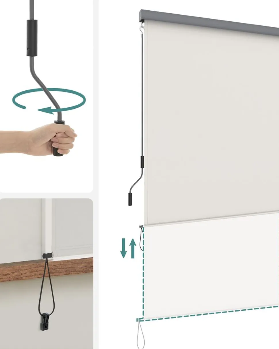 Hot SONGMICS Voile d'ombrage anthracite