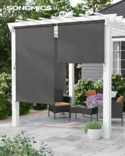 Hot SONGMICS Voile d'ombrage anthracite